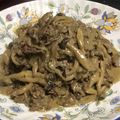 akkunpapa's cooksnap of when they made 簡単！生クリームdeビーフストロガノフ風.