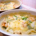 runa10's cooksnap of when they made 小麦粉なし☆ポテト小松菜エビのグラタン.