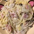 クックIN5GH0☆'s cooksnap of when they made 簡単☆しめじとベーコンのクリームパスタ.