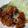 のんよんふぁ's cooksnap of when they made はちみつ入り☆鶏もも肉の梅風味焼き.