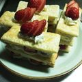 bamse93's cooksnap of when they made ♡本格！ケーキ屋さんの苺ミルフィーユ♡.