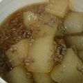 にゃっぷらぷー's cooksnap of when they made めんつゆで☆大根のそぼろあんかけ.