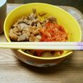 ひとり暮らし料理's cooksnap of when they made 豚こまマヨ味噌炒め 包丁いらずお手軽丼.