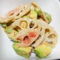 Yukp's cooksnap of when they made れんこんとアボカドの明太サラダ.