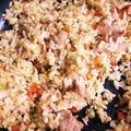 まるさんかまさん's cooksnap of when they made 鶏皮炒飯.
