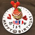 ☆ゆりmama★'s cooksnap of when they made 1歳のお誕生日にバースデーケーキ♪.