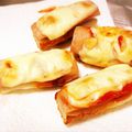 tomorio08's cooksnap of when they made ✿簡単✿竹輪＆魚肉ソーセージｄｅピザ風.