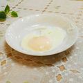 旦那は皿洗い's cooksnap of when they made レンジで目玉焼き.