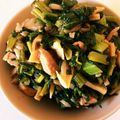 ゆっきい９'s cooksnap of when they made 小松菜とえのきと鶏胸肉＠味噌炒め煮.