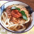 なな0326's cooksnap of when they made 簡単〰あったか梅しそ納豆うどん.