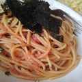 魅耶♪'s cooksnap of when they made 明太子パスタ♡簡単.