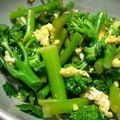 ミツガシワ's cooksnap of when they made 茎ブロッコリーと卵の和え物.