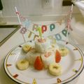 アプリコットブルーム's cooksnap of when they made 簡単！食パンで☆１歳の誕生日ロールケーキ.