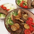 きんちょきん's cooksnap of when they made 簡単タレのステーキソースでステーキ丼.
