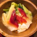 あずきのおやつ's cooksnap of when they made わけぎとホッキ貝のぬた(辛子酢みそ和え).
