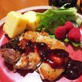 よし156's cooksnap of when they made ローストチキンとラズベリーソース.