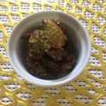 まりんごっこ's cooksnap of when they made 簡単おつまみ 鶏皮の甘辛ゴマまぶし.