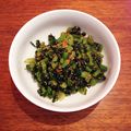 honeybo's cooksnap of when they made 妊婦さんに＊小松菜の梅胡麻酢和え.
