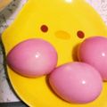 kukonyan's cooksnap of when they made ピンクのうずら卵漬け.