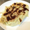 Blue12345's cooksnap of when they made もちもち☆うどんお好み焼き.