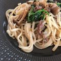 juni1532's cooksnap of when they made コストコプルコギと冷凍野菜で簡単焼うどん.