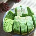 ピヨピヨミ's cooksnap of when they made ♪あざやか緑の小松菜ケーキ♪HMで簡単！.