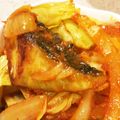 Ipong's cooksnap of when they made 鰆と玉葱とキャベツのカレーチャップ.