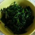 mari437's cooksnap of when they made 人参葉の炒め物.