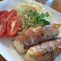 niko127's cooksnap of when they made ❀大葉にんにく醤油で豆腐の豚肉巻き❀.