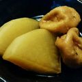 Meguminomy's cooksnap of when they made 大根とコロコロがんもの煮物.