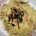 shiqibu's cooksnap of when they made えのき&なっとうの和風パスタ.