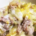 かまきりこ's cooksnap of when they made ひき肉卵とキャベツ蒸し♪.