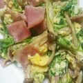 cotton777's cooksnap of when they made ☆超簡単☆豆苗ベーコンしめじの卵炒め☆.