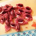miiiko♡'s cooksnap of when they made 砂肝 簡単 下処理☆ ピーラー.