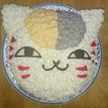 Mammy☆a's cooksnap of when they made 実物大？にゃんこ先生デコケーキ*誕生日に.