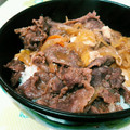 09mik's cooksnap of when they made すき焼きの残り汁で＊牛丼の具.