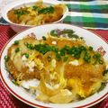 赤い電話's cooksnap of when they made 20分で出来た簡単めんつゆでカツ丼.