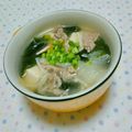 まあまま☆0403's cooksnap of when they made 牛肉とワカメのスープ.
