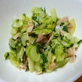 hutaai's cooksnap of when they made 簡単♪セロリとハムのマヨ炒め.
