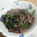 サーフブレイド's cooksnap of when they made 牛肉とほうれん草の炒め物.