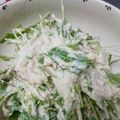omekashi's cooksnap of when they made 水菜とお豆腐のツナマヨサラダ.