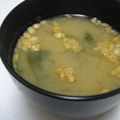おれんじぺこり's cooksnap of when they made 揚げ玉入り☆お味噌汁.