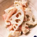 y_uu's cooksnap of when they made れんこんとにんじんのゴママヨネーズサラダ.