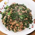yulovefp's cooksnap of when they made ご飯のお供に！大根の葉のピリ辛みそ炒め.