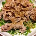 ゆうりん１００４'s cooksnap of when they made シャキッ♪豆苗と温しゃぶ豚のおかずサラダ.