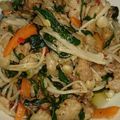 ☆畳打て☆'s cooksnap of when they made ぱぱっと♪豚肉と春菊の柚子胡椒炒め.