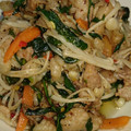 ☆畳打て☆'s cooksnap of when they made ぱぱっと♪豚肉と春菊の柚子胡椒炒め.