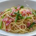 kachimachi's cooksnap of when they made アスパラとベーコンのスパゲティ.