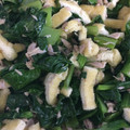 モモまんじゅう's cooksnap of when they made 油揚げと小松菜とツナの炒め物.
