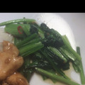 chibijuju's cooksnap of when they made 超簡単 小松菜の中華風炒め.